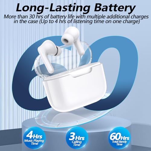 kurdene P3 Wireless Earbuds Bluetooth 5.3 Headphones with Microphone, Black P360110