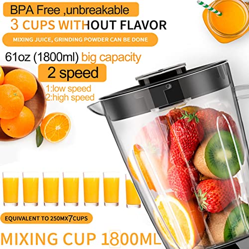 4 in 1 Food Processor Blender Combo for Kitchen, 61oz, 600W E604
