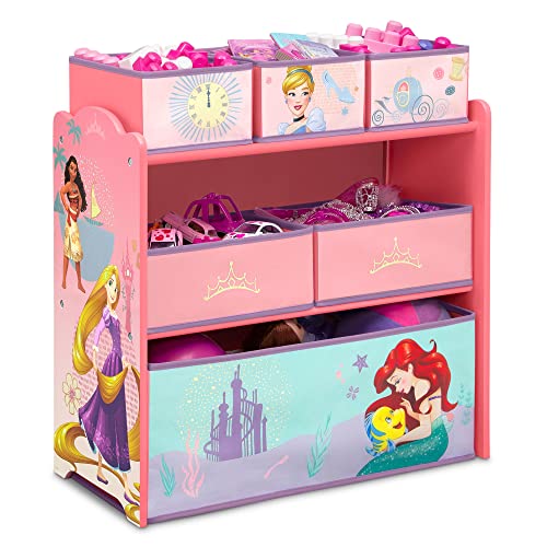 Delta Children Deluxe Multi-Bin Toy Organizer, White/Pink B11718