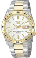 SEIKO SNKE04 Automatic Watch for Men 5-7S Collection - Champagne Dial, Day/Date Calendar, Luminous Hands, Two-Tone Stainless Steel Case & Bracelet
