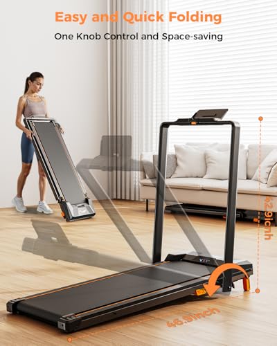 BestGod Walking Pad Treadmill 330lbs Capacity 2.5HP Portable for Home E21762
