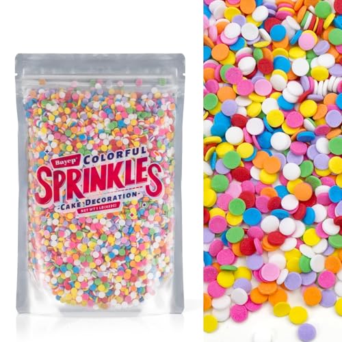 Christmas Sprinkles Bulk 1 lb - Red White Green Round Baking Toppings O347849