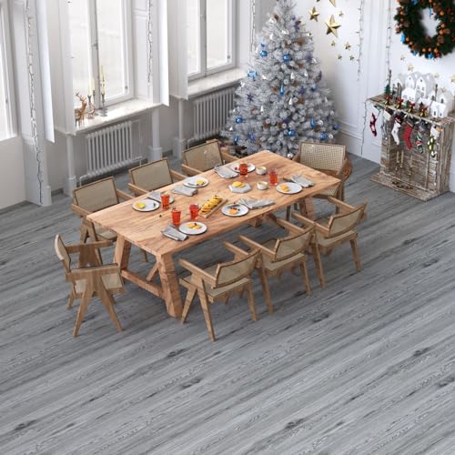 Oxdigi Peel and Stick Vinyl Flooring Roll 23"x393" Waterproof Wood Plank U1250