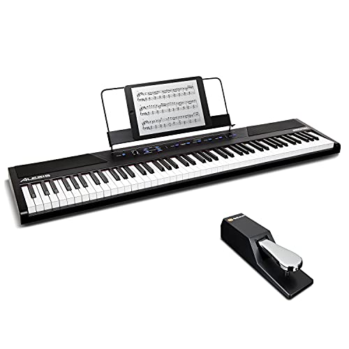 Alesis Recital 88 Key Digital Piano Keyboard with Semi Weighted Keys Q3138