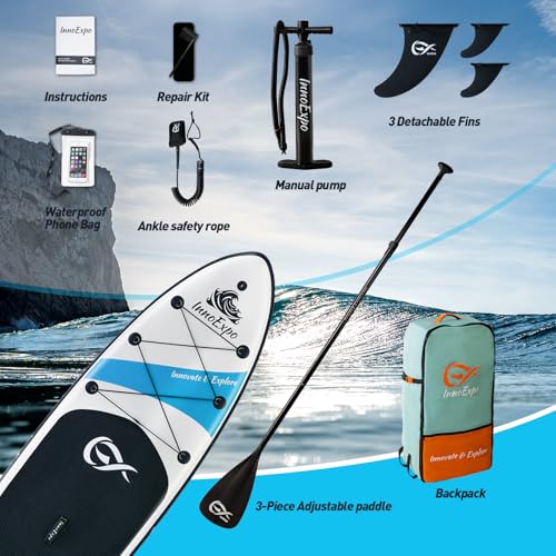 InnoExpo Inflatable Stand Up Paddle Board with Premium Accessories C20354
