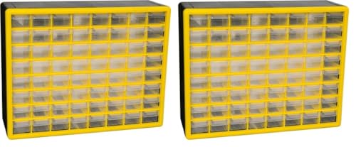 Akro-Mils 24-Drawer Plastic Storage Cabinet, Black I624065