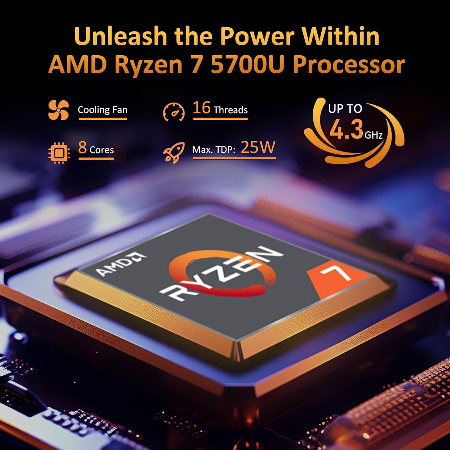 AMD Ryzen 7 5700U Laptop, 16GB RAM, 512GB SSD, 15.6" FHD, Windows 11 Pro M19239