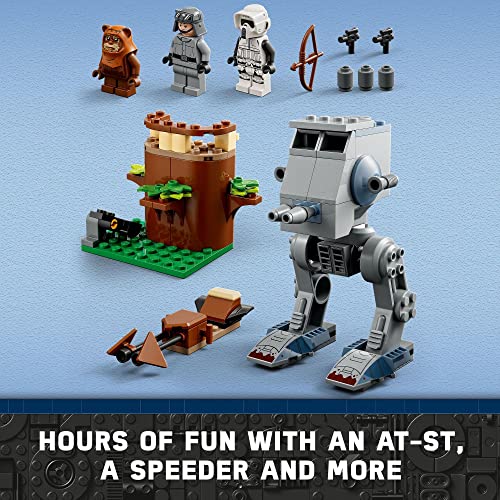LEGO Star Wars at-ST 75332 Toy Building Set with Wicket and Scout Trooper Minifigures I2797