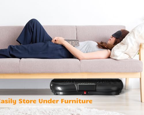 Vibration Plate Exercise Machine with Bluetooth Speaker, 450 lbs Capacity O459