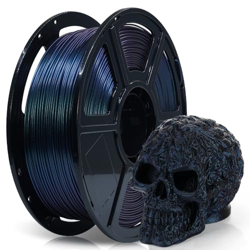 FLASHFORGE Silk PLA 3D Printer Filament 1.75mm 1KG, Multicolored Gradient V83097