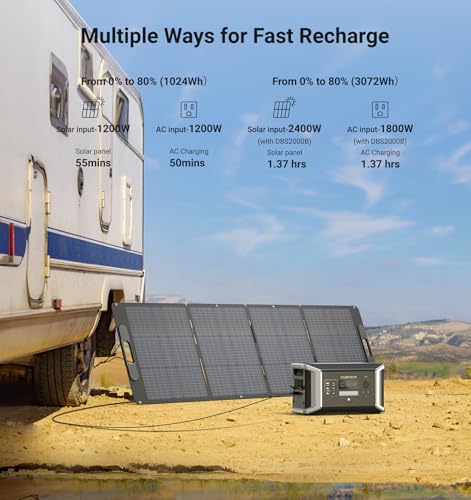 Dabbsson Portable Power Station DBS1000 Pro 2000W 1024Wh Solar Generator J166941