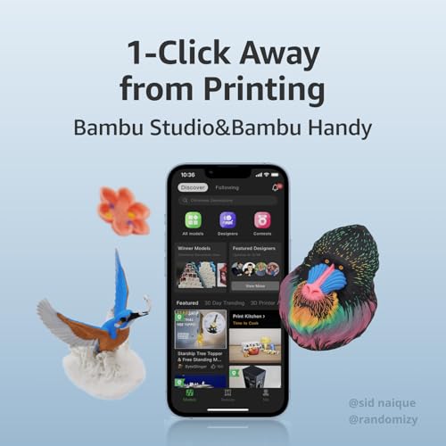 Bambu Lab A1 3D Printer, Multi-Color, High Speed, 256mm³ Build Volume E8007
