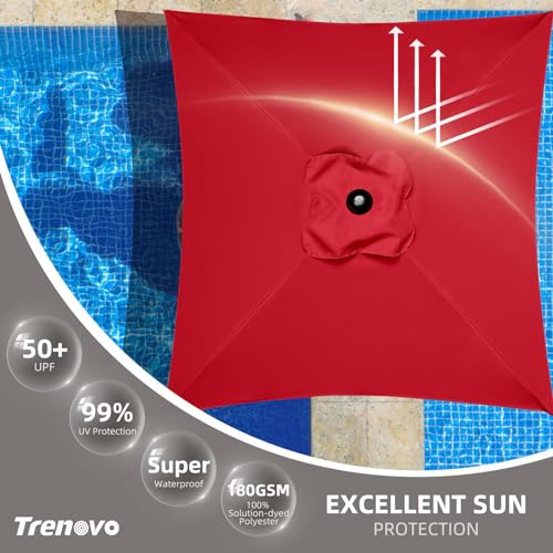 4.9 ft Patio Umbrella with UV Protection & Waterproof S76524