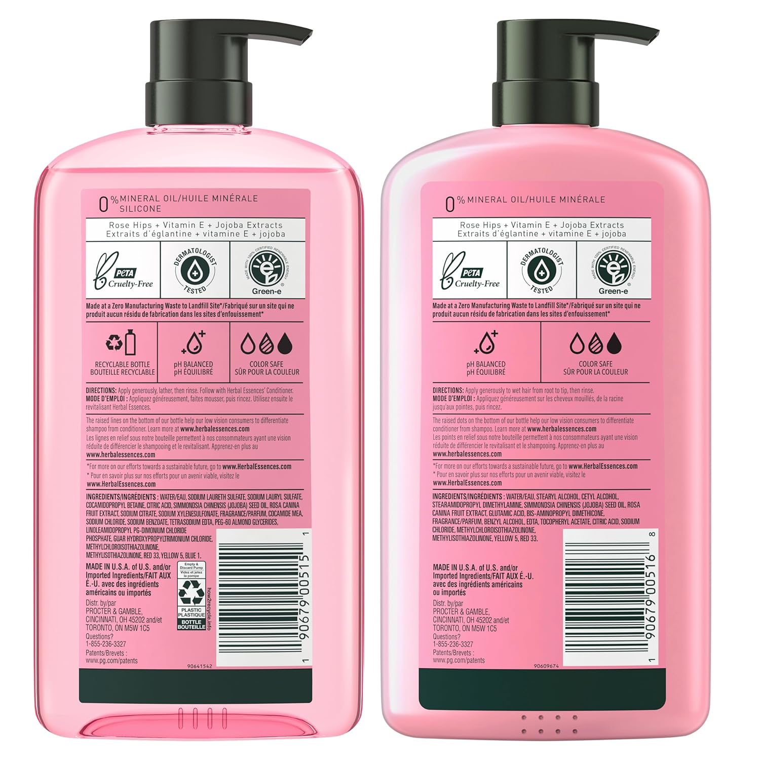 Herbal Essences Shampoo and Conditioner Set, Smooth Collection, 29.2 Fl Oz, 2 Pack S648