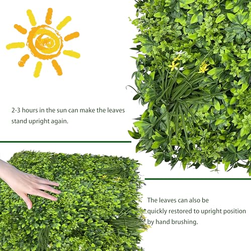 Artificial Ivy Privacy Fence Wall Screen 40x120 in UV-Anti Faux Greenery Backdrop U1001