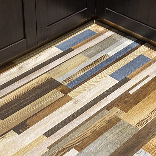 Self Adhesive Vinyl Flooring Planks Wood Effect Waterproof Grey 36pcs U963416