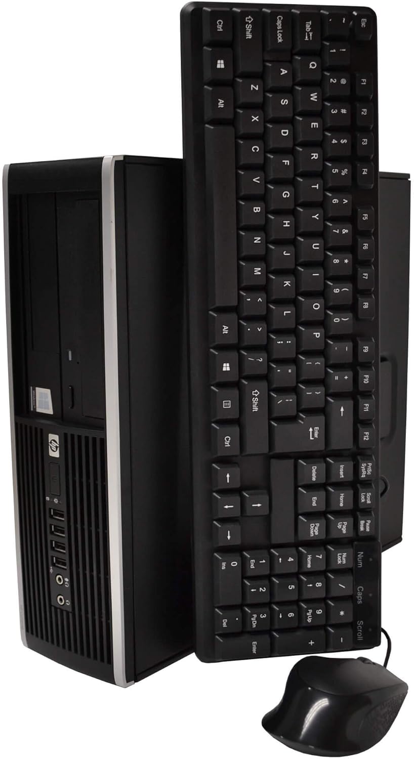 HP Elite 8100 Desktop Computer Package, Intel Core i5, 8GB RAM, 2TB HDD, 22" LCD, Windows 10 (Renewed) Q94626