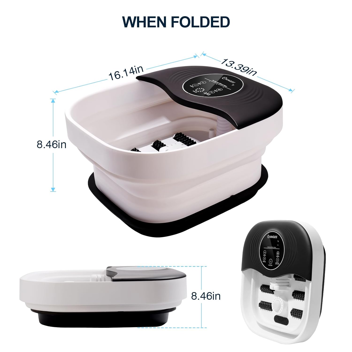 Foot Spa Massager with Heat, Bubbles and Touch Screen T787