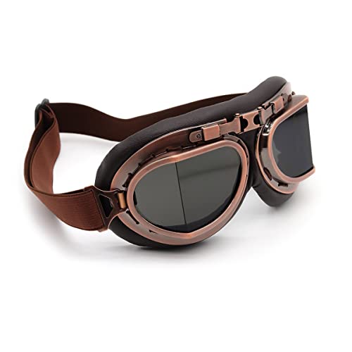 Vintage Aviator Motorcycle Goggles N8456
