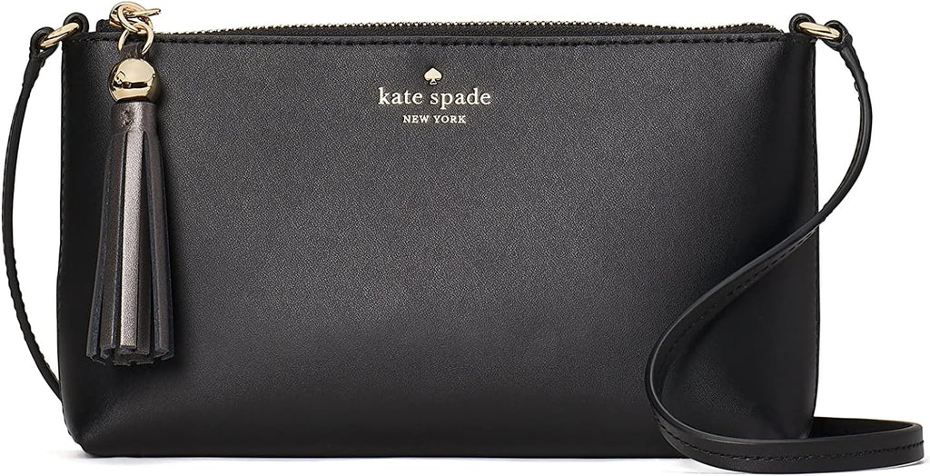 Kate Spade New York Ivy Street Amy Leather Crossbody Bag Purse in Black