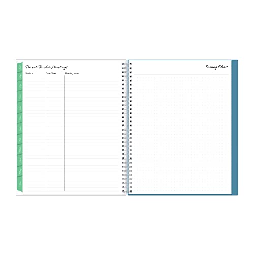 Blue Sky Teacher Weekly & Monthly Lesson Planner, 8.5" x 11", Wirebound K28618