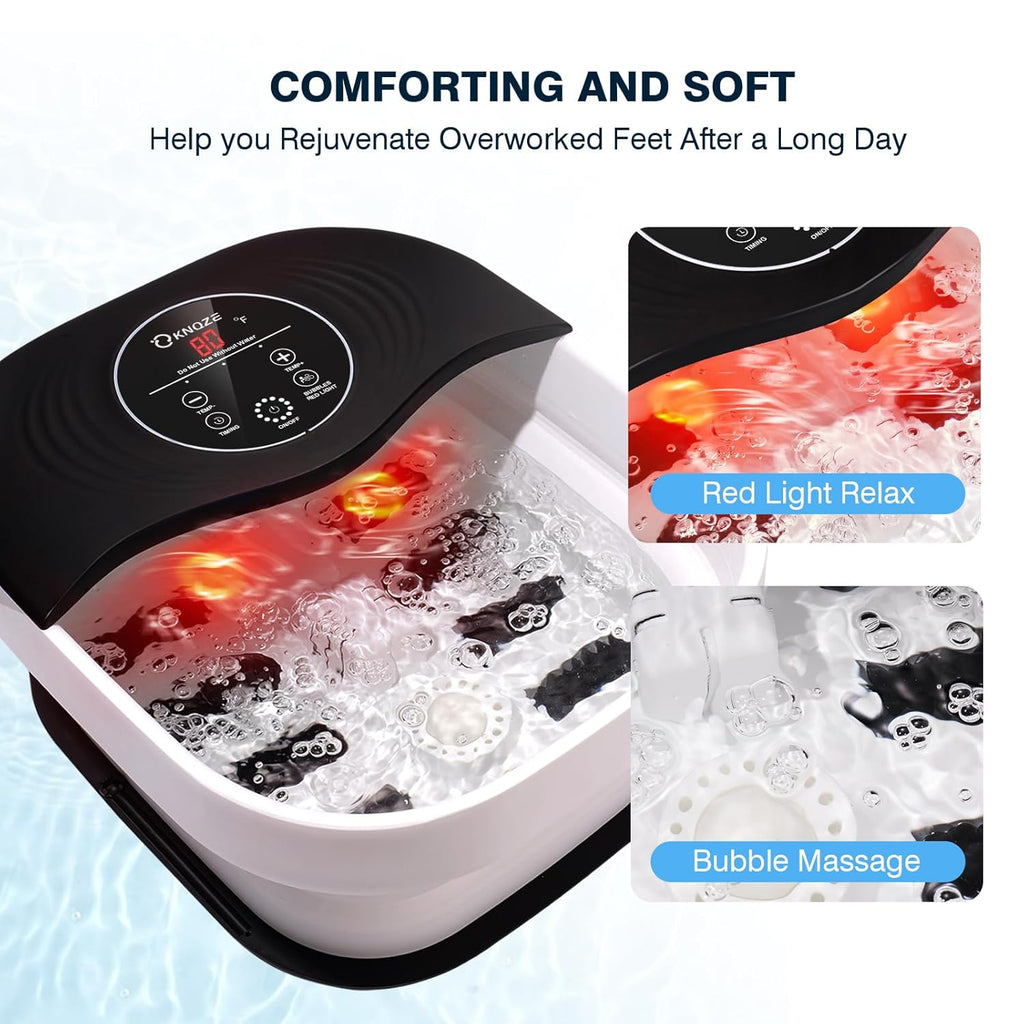 Foot Spa Massager with Heat, Bubbles and Touch Screen T787