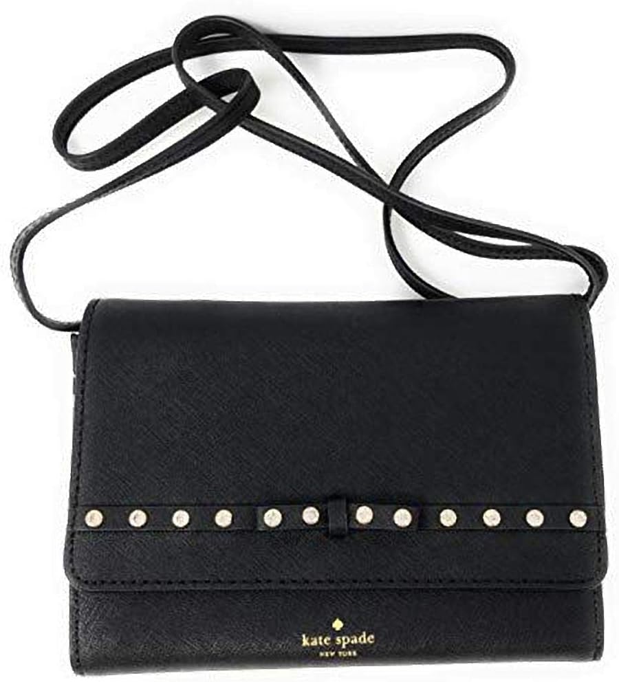 Kate Spade New York Summer Laurel Way Jeweled Small Crossbody Bag in Black