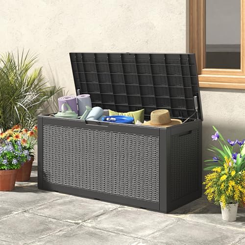 NUNU LAB 31 Gallon Outdoor Storage Box Waterproof Lockable Lid I8083
