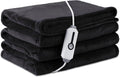 Electric Heated Blanket 72" x 84" Full Size Breathable Warm Flannel Heated Blanket with 4 Heating Levels & 10 Hours Auto Shut off, Control Temperature and Washable, For Sofa and Bed - Dark Grey