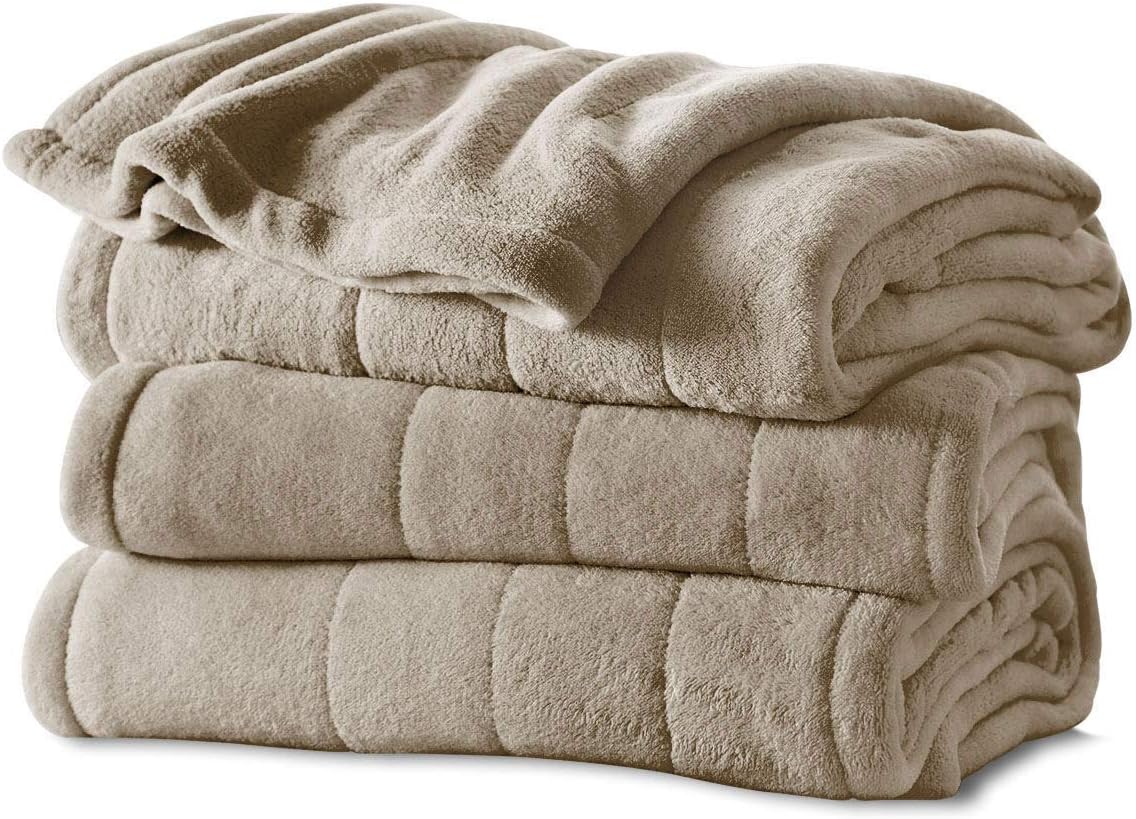Sunbeam King Size Electric Blanket Mushroom Color