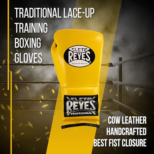 CLETO REYES Traditional Lace-Up Boxing Gloves for Training and Sparring S1445