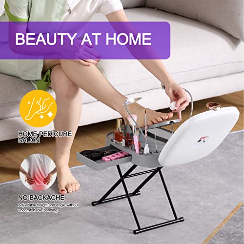Adjustable Pedicure Stool for At-Home Foot Care G692144