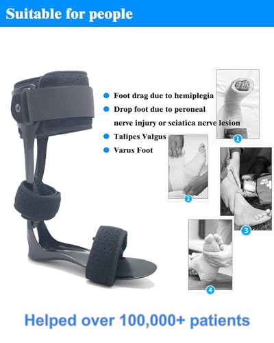 AFO Drop Foot Brace Medical Ankle Foot Orthosis Support Right Medium Y511534