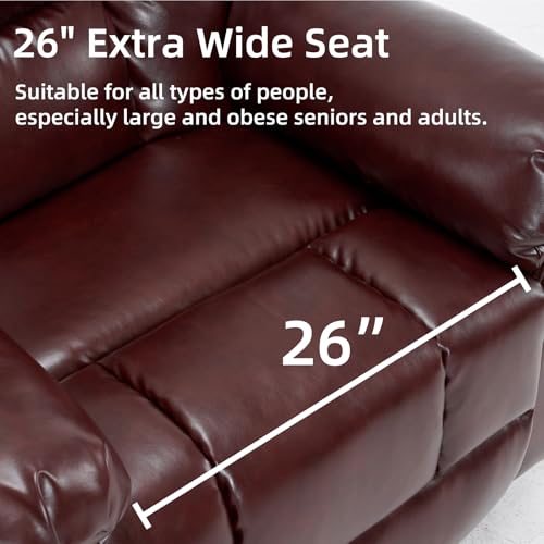 Oversized Power Lift Recliner Chair with Massage and Heat for Elderly, Beige R7985