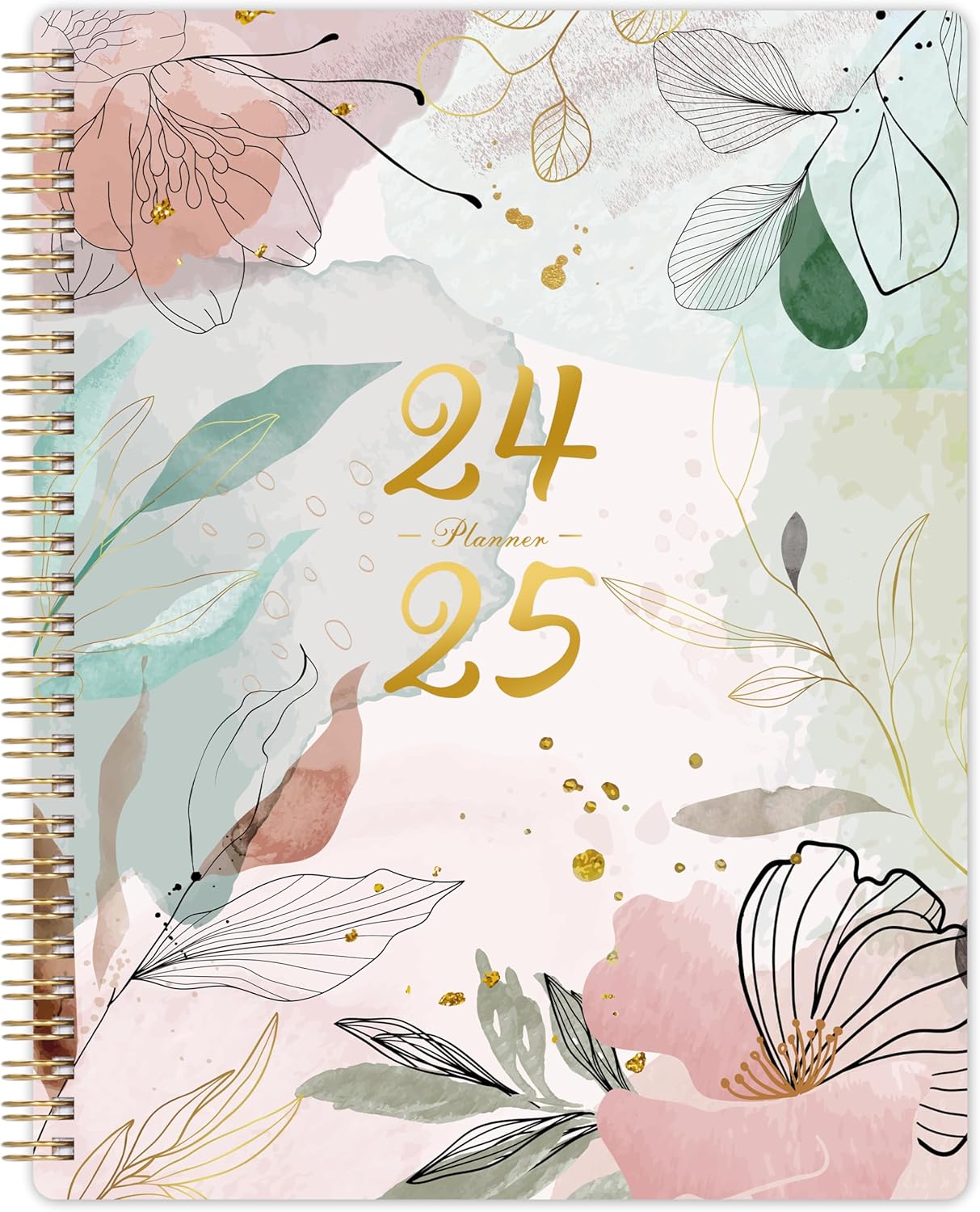 2024-2025 Planner - Planner 2024-2025 from July 2024 - June 2025, 8" x 10", Weekly and Monthly Planner 2024-2025 with Marked Tabs, Flexible Cover + Thick Paper + Twin-Wire Binding - Pink