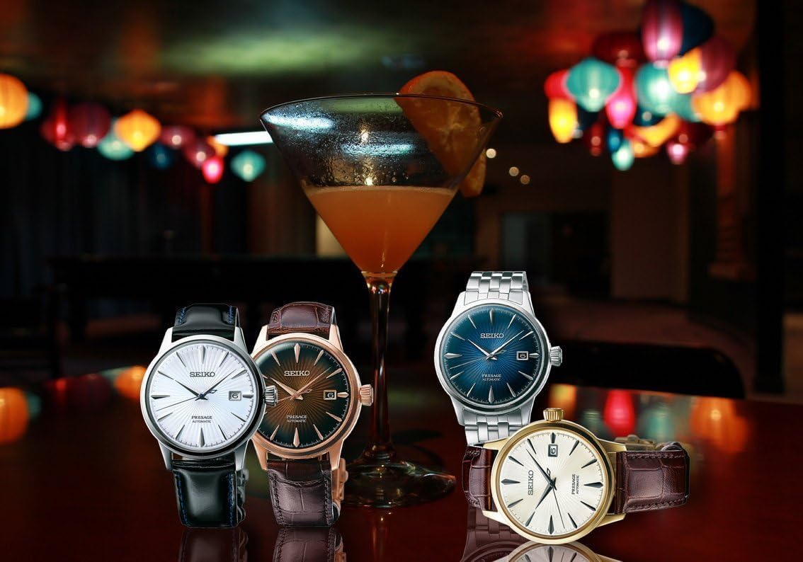 SEIKO PRESAGE Automatic Ice Blue Cocktail Time SRPB43J1 W595669