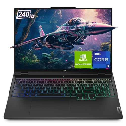 Lenovo Legion Pro 7i Gen 9, 14th Generation Intel Core i9-14900HX, 64 GB DDR5 RAM, 2 TB PCIe SSD, 16" WQXGA Display, Nvidia GeForce RTX 4090, Backlit Keyboard, Windows 11 Home, Black