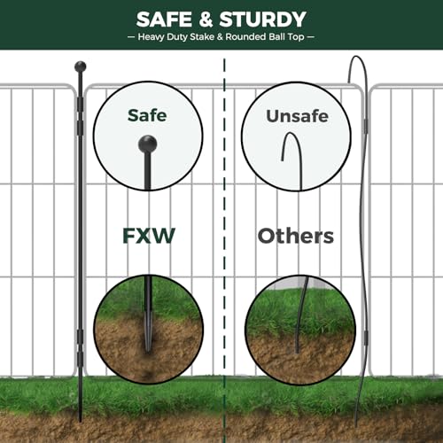 FXW MiniPaws Dog Playpen 8 Panels Portable for Indoor & Outdoor Y720
