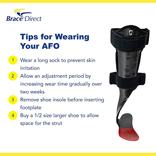 Brace Direct Elite Pro Rehabilitator Carbon Fiber AFO Brace for Drop Foot Y329035