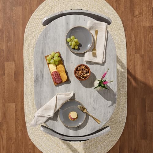 Best Choice Products 3-Piece Modern Oval Dining Table Set with 2 Chairs, Dark Brown/Black T222321