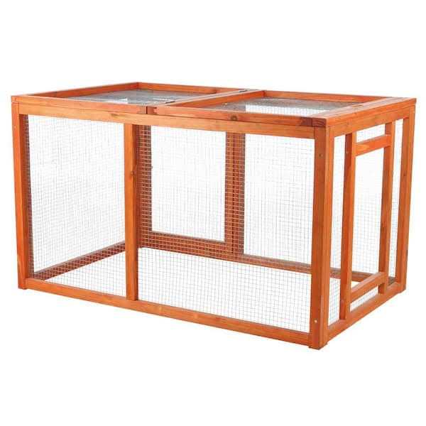 iclbc Large Metal Chicken Coop Walk-in Poultry Cage with Waterproof Cover T9599