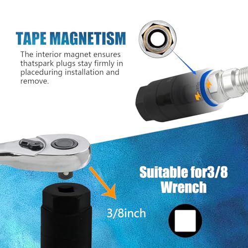 Miytsya Car Oil Pressure Sensor Disassembly Tool, Waterproof Metal, Black F83632