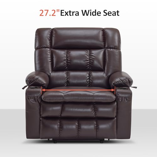 MCombo Dual Motor Power Lift Recliner Chair for Elderly with Heat and Massage, Black E570141