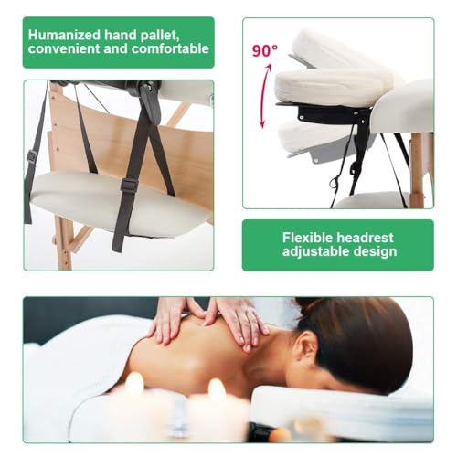 BestMassage Portable Massage Table 28 inch Folding Spa Bed with Bag X618857