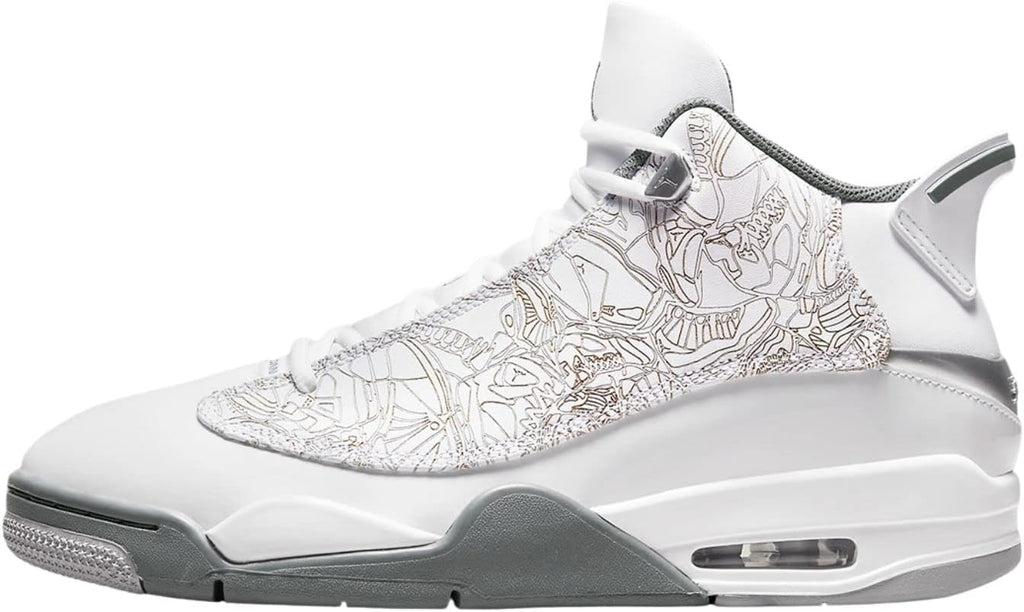 Jordan Air Dub Zero Men's Shoes Size - 12 White/Cool Grey