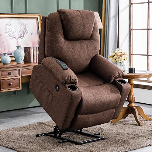 MCombo Small Power Lift Recliner Chair for Elderly with Heat and Massage, USB & Type C Ports J262