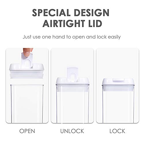 Vtopmart 6 PCS Airtight Food Storage Containers with Easy Lock Lids, 0.8L R685