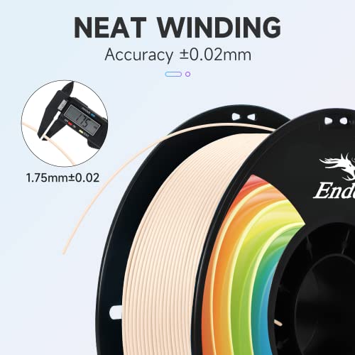 Creality PLA Plus Filament 1.75mm Rainbow Multicolor 1KG Spool O376011