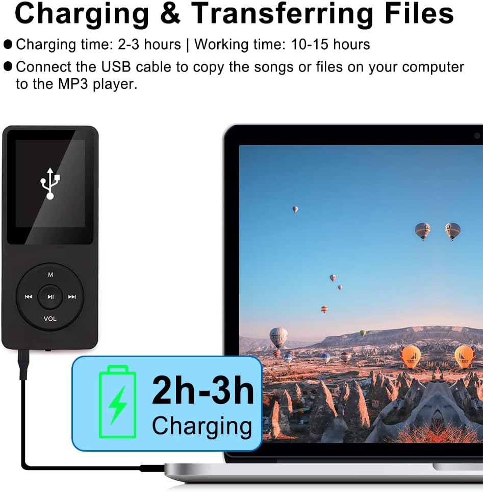 SKYBESS 32GB Bluetooth MP3 Player with Speaker, FM Radio, Voice Recorder Q81223