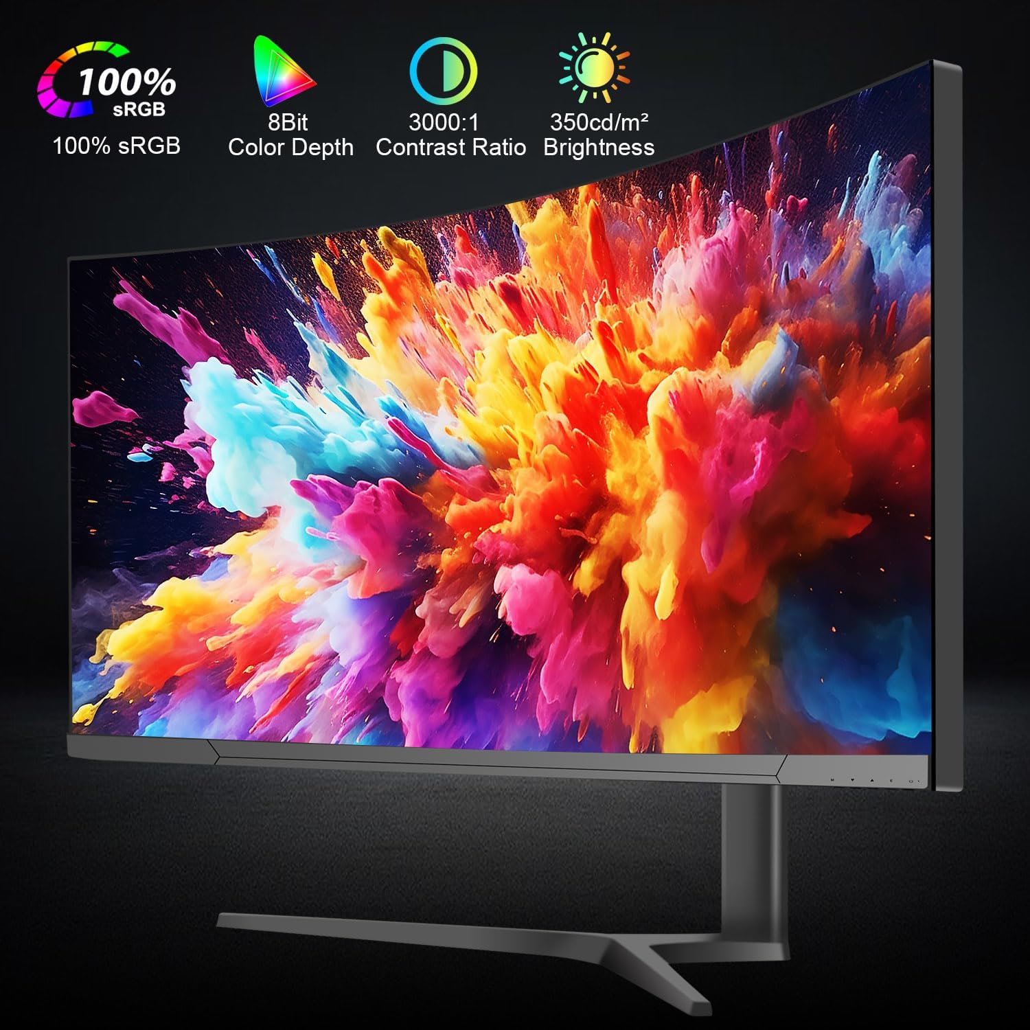 34" Curved WQHD 3440×1440 Gaming Monitor 165Hz 1ms HDR 10 Q254